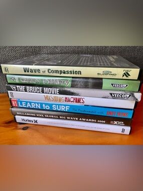 Lot Surfing DVD Movies VOLCOM Billabong Hurley Fuel Music & Waves Learn To Surf